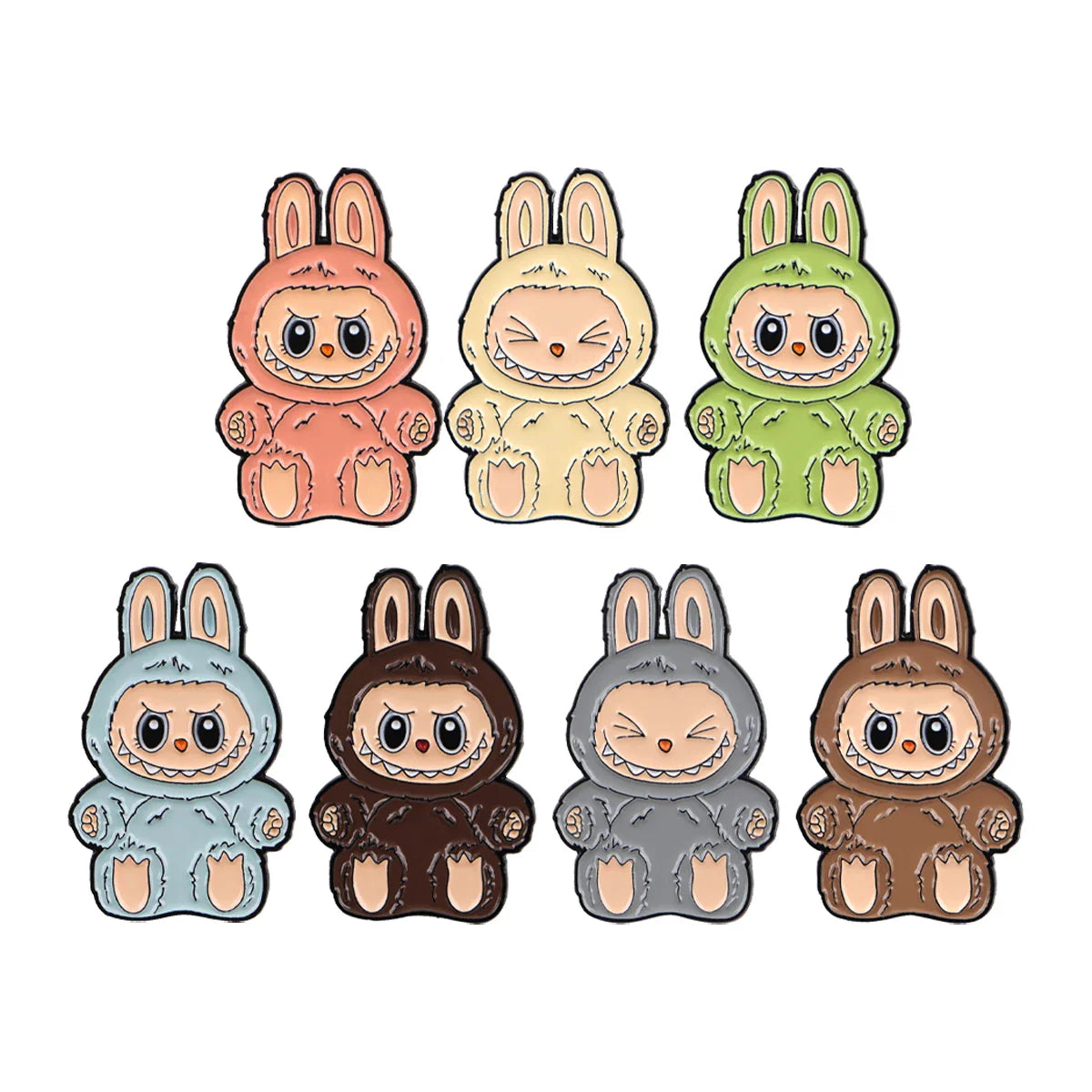 Cute Monster Enamel Pins for Cartoon Anime Lovers - Genie Pin Badge for Backpacks, Lapel Brooch, and Fashion Accessories