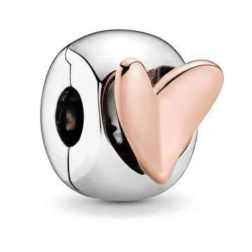 Heart and Angel Charms for 3mm Bracelets - 925 Silver DIY Jewelry Accessories for Women