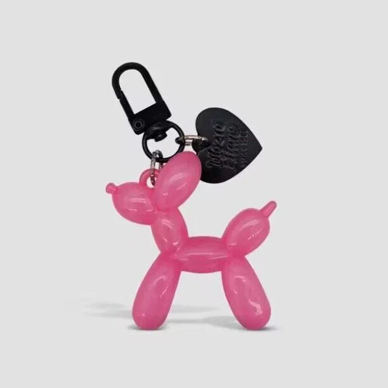 Y2K Balloon Dog Keychain for Girls Cute Sweet Style Phone Chain Bag Pendant Accessory