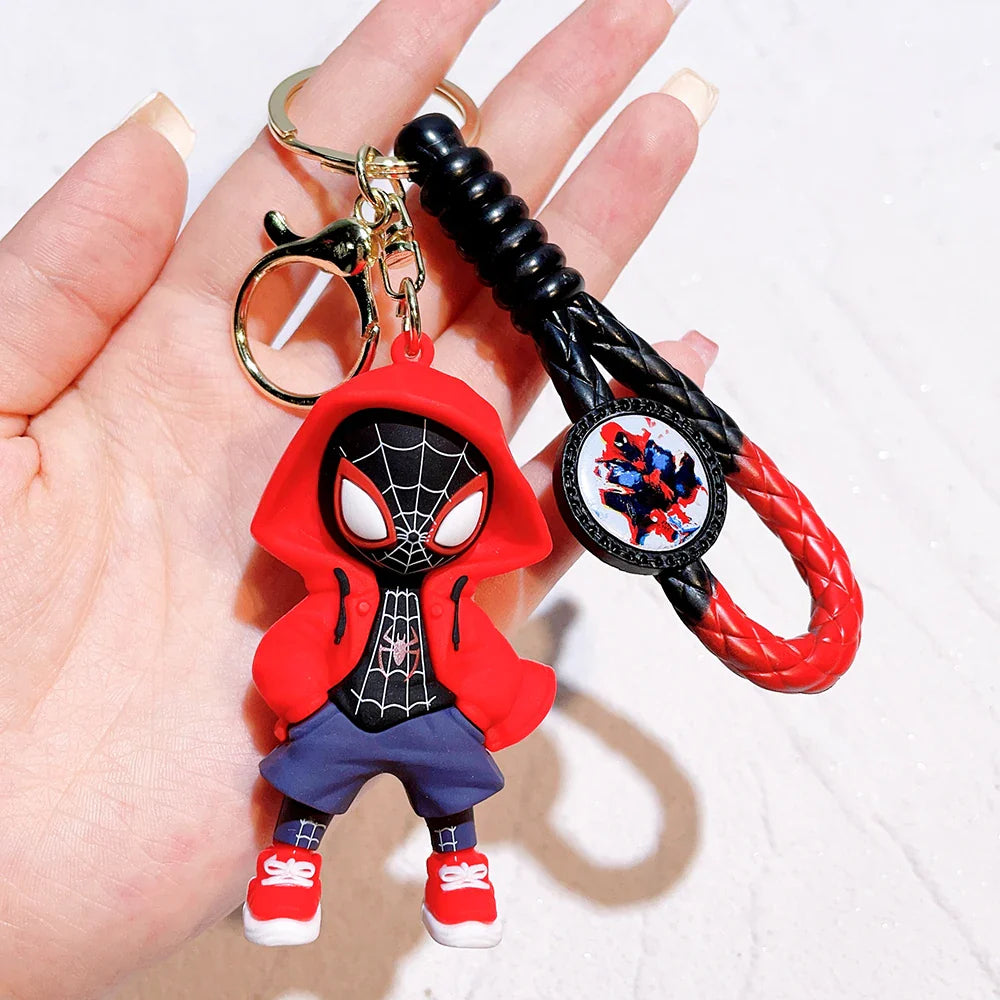 Spider-Man Keychain Cartoon Comics Pendant Jewelry Gift for Friends