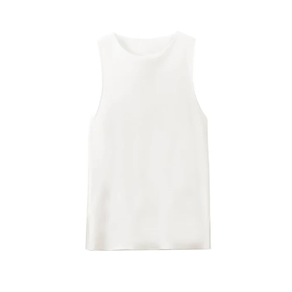 Women Casual Two Piece Set with Sleeveless Tank Top and Wide Leg Pants