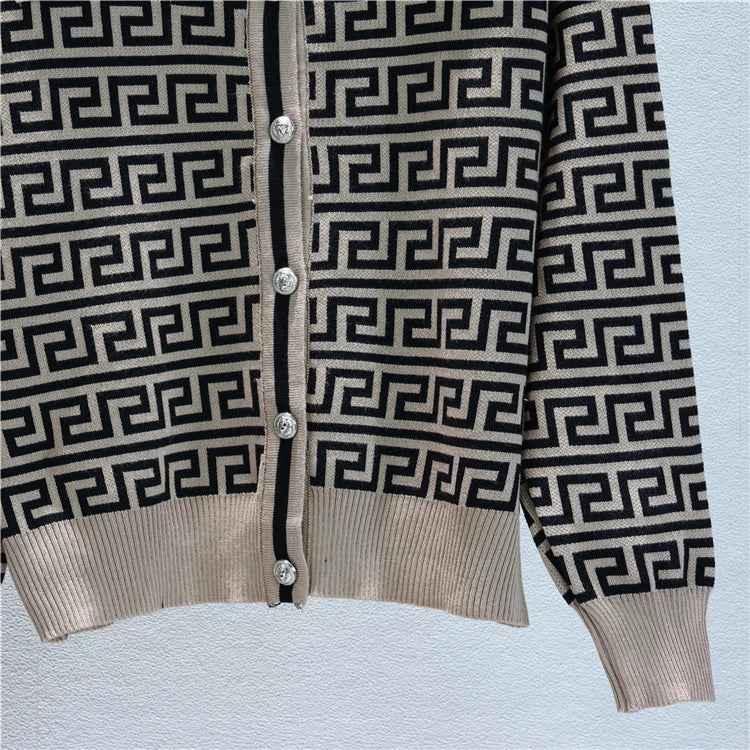 Elegant Casual Three-Piece Women's Fashion Houndstooth Printed Fitted Vest and Plaid Trousers Set for Spring and Autumn