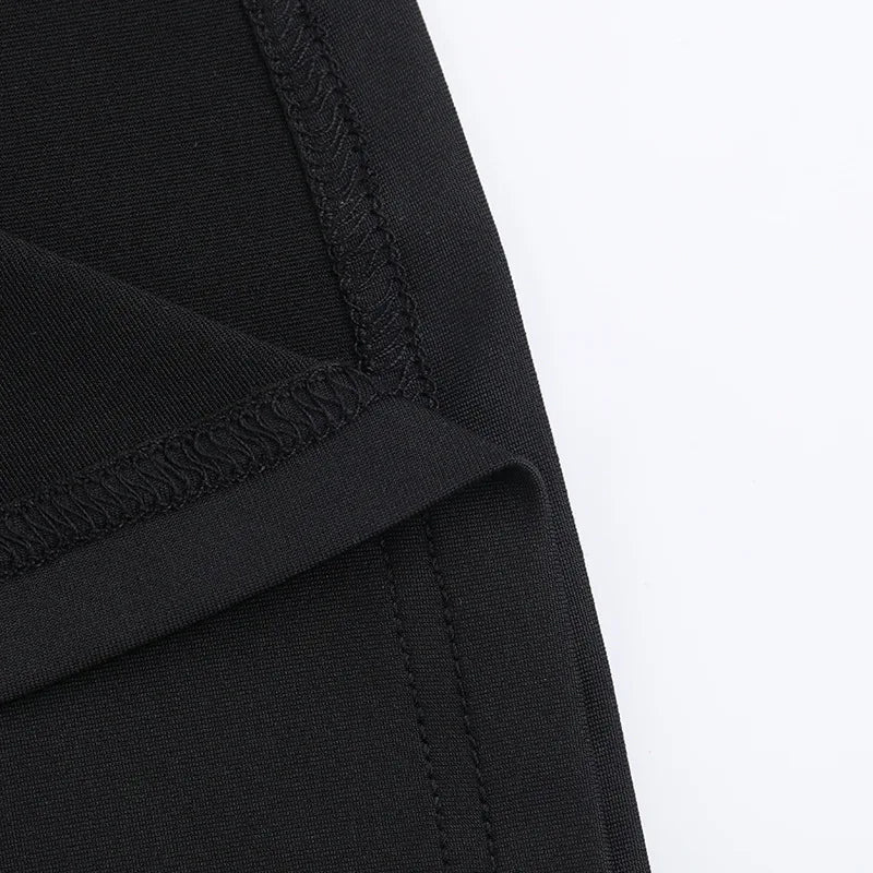 Backless Black Maxi Dress for Evening Party Women Chic