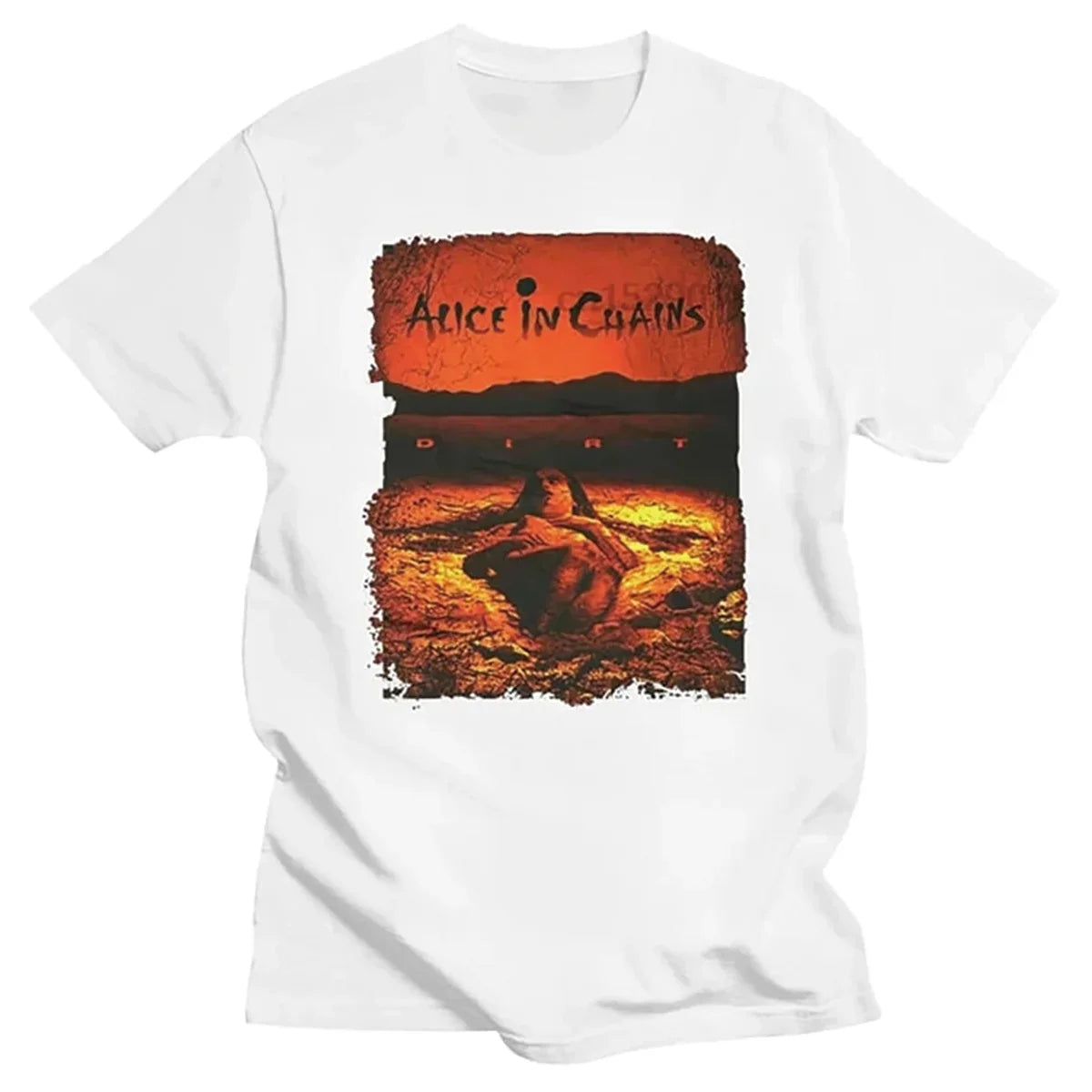 Women's Casual Cotton T-Shirt Featuring Alice In Chains Design
