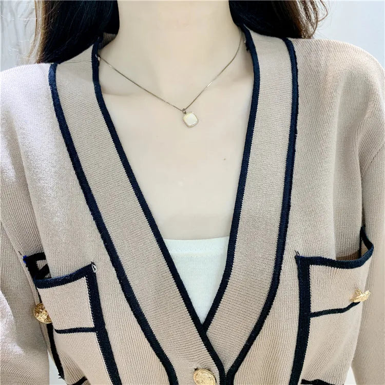 Autumn Elegant Two-Piece Trouser Suit for Women Long Sleeve Tailored Coat with Casual Wide Leg Trousers Office Lady Chic Set