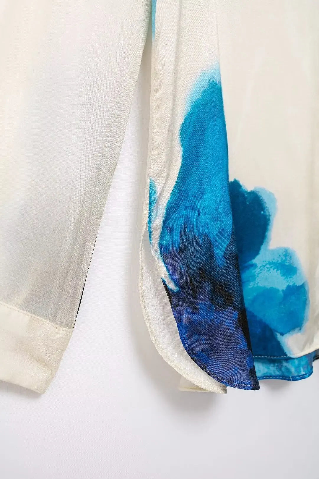 Floral Print Button-Up Shirt and Elastic Waist Wide Leg Pants Summer Set for Women