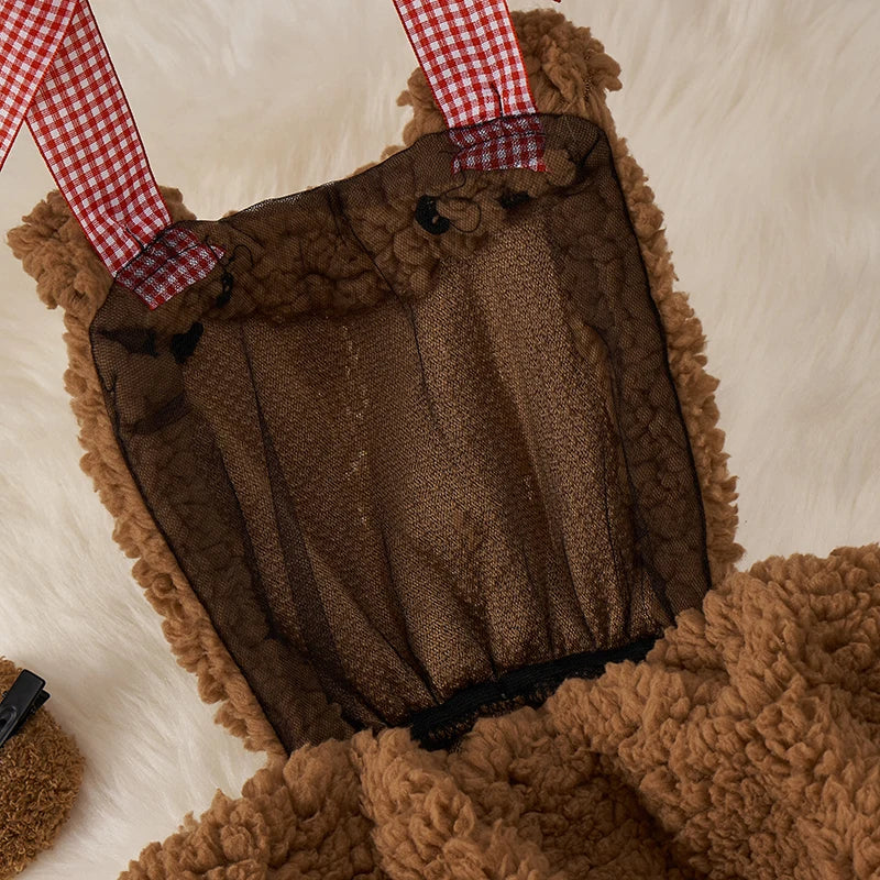 Teddy Bear Cosplay Nightwear Halter Dress Sleepwear Pajamas