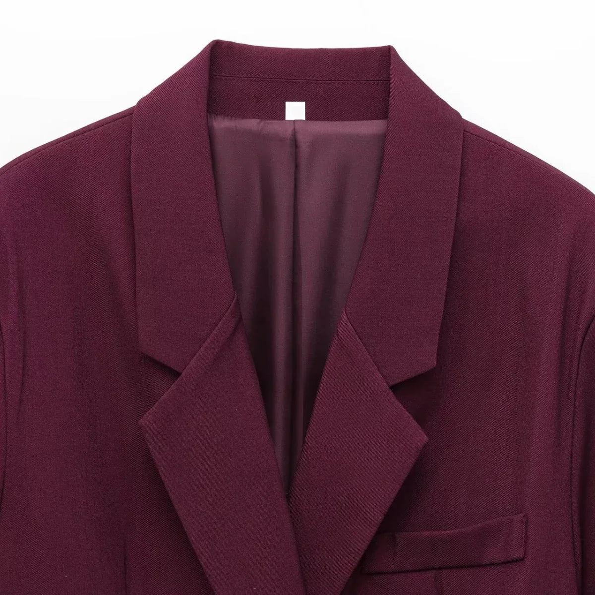 Women's Oversized Suit Jacket and High Waist Wide-Leg Trousers Set with Double-Breasted Top for Spring Fashion