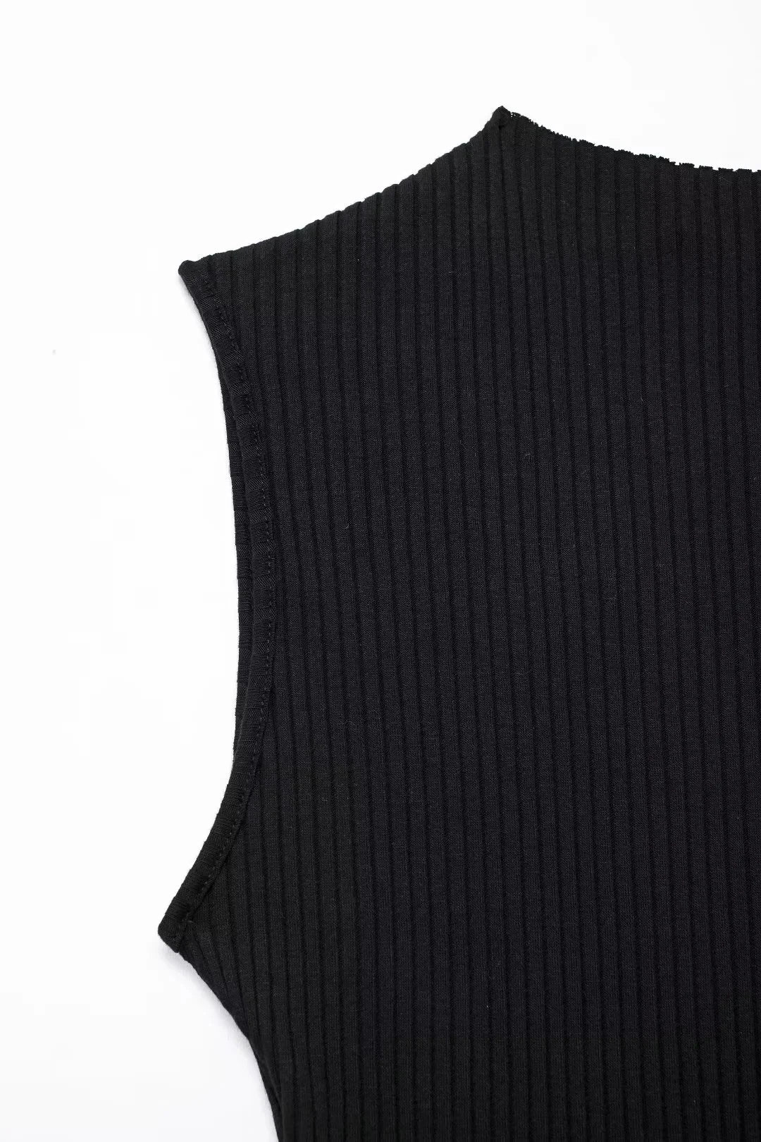 Pink Backless Mini Dress With Turtleneck Sleeveless Party