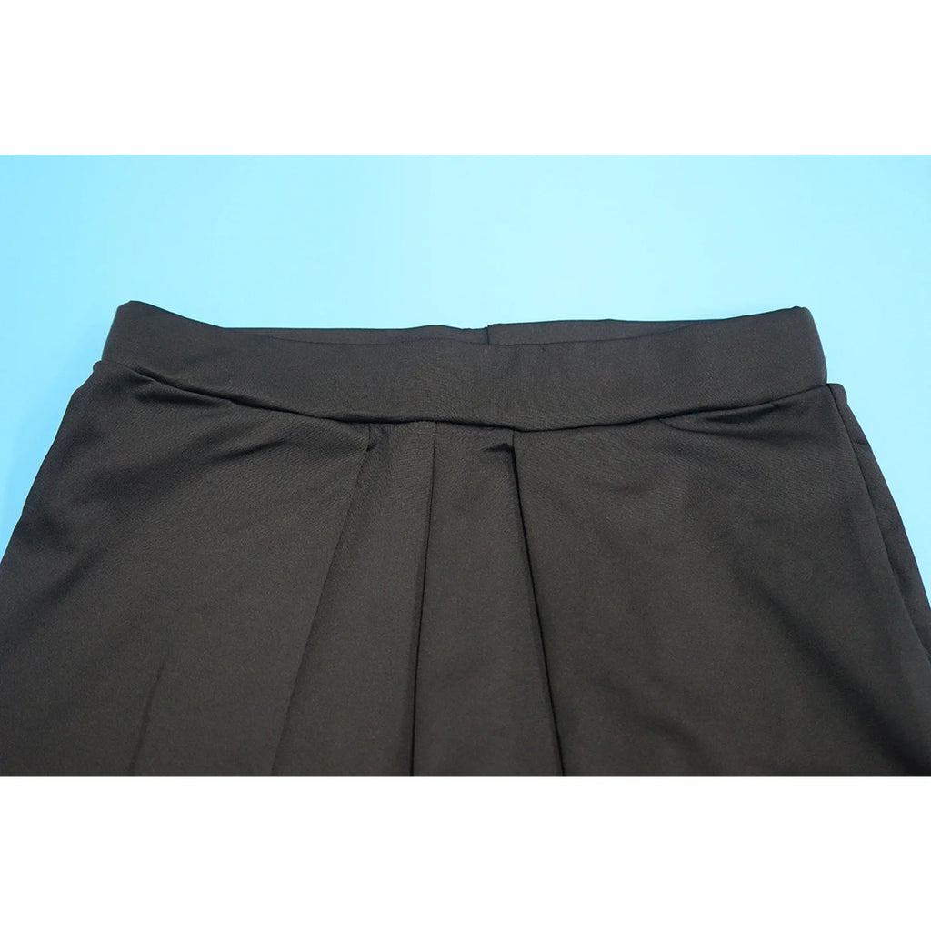 Women's Ruched One Shoulder Sleeve Crop Top and Wide Leg Pants Two Piece Set Outfit