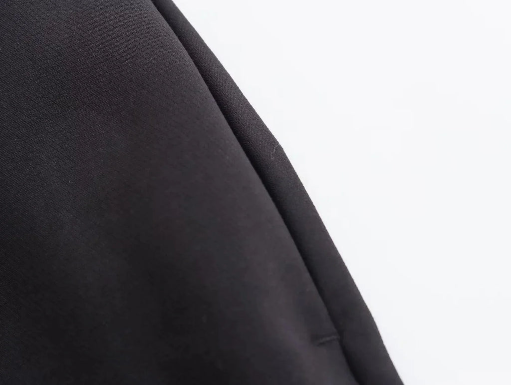 Casual Solid Color V Neck Sleeveless Single Breasted Vest With Elegant Mid Waist Wide Leg Pants Set