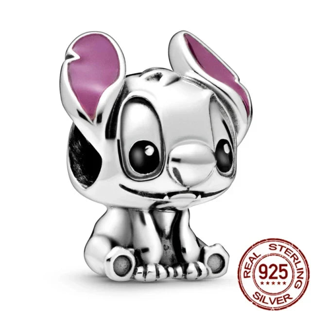 925 Sterling Silver Disney Pendant Beads for DIY Bracelets Perfect Women's Fashion Gift