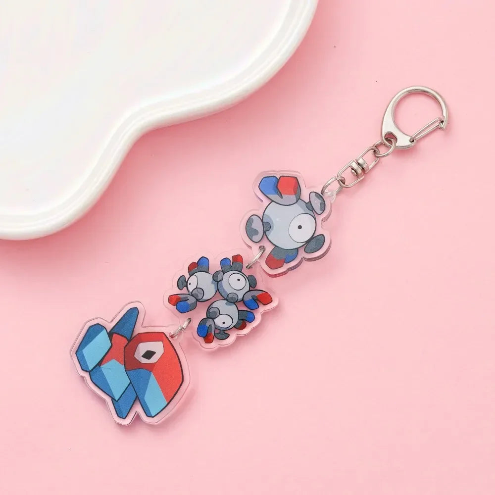 Cute Anime Acrylic Keychain Accessory Cartoon Car Bag Pendant Gift for Friends Fans