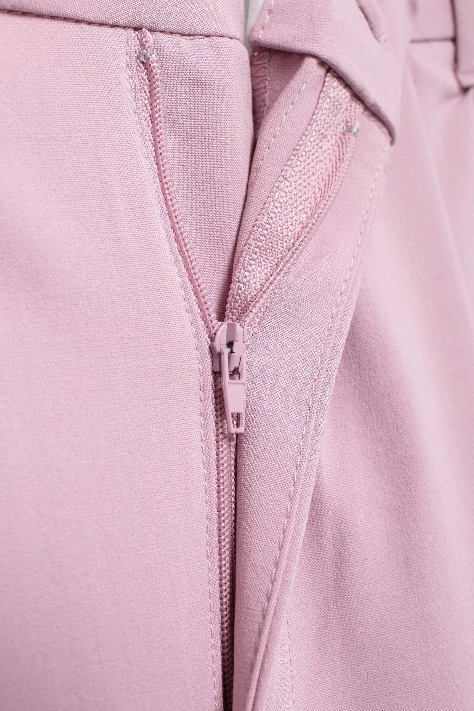 Solid Sleeveless V-Neck Vest and High Waist Zipper Loose Pants Set for Office and Casual Wear