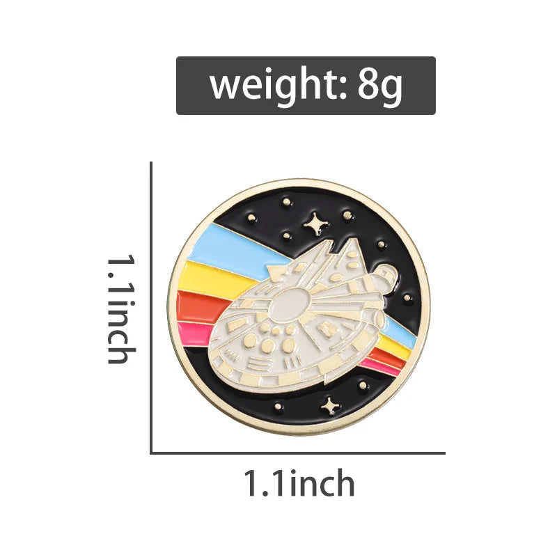 Custom Science Fiction Enamel Pins Brooches for Fans and Friends
