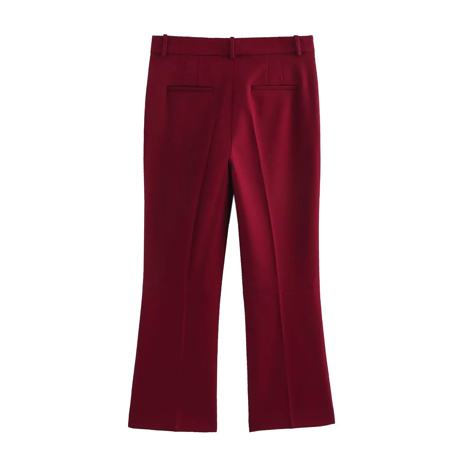 Women's V-neck Sleeveless Tank Top with Pocket and Solid Color Bellbottom Pants Set for Spring Fashion