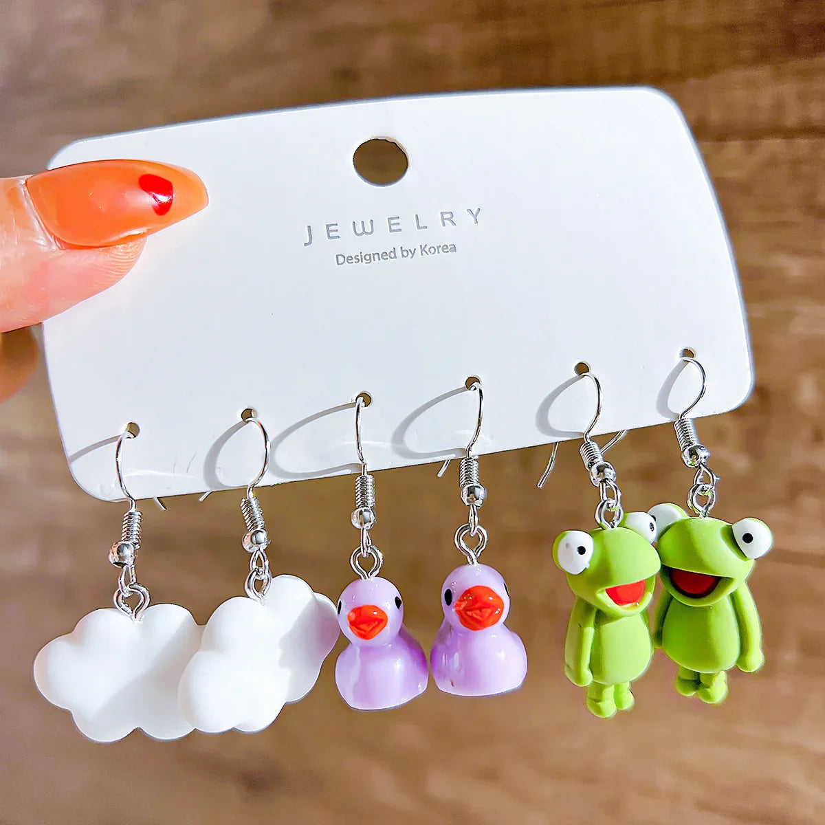 Cute Cartoon Food Fruit Drink Earrings Set for Women Fun Resin Jewelry Gift