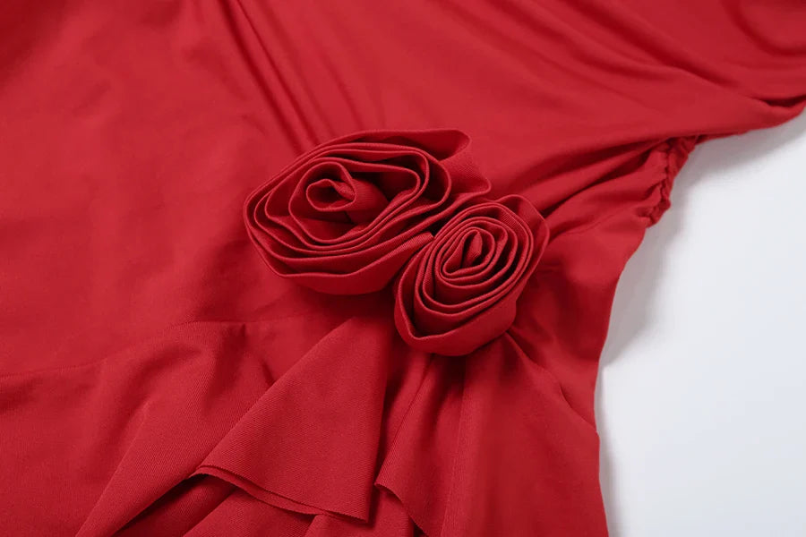 Autumn Solid Tassel Wrap Dress For Women Short Length