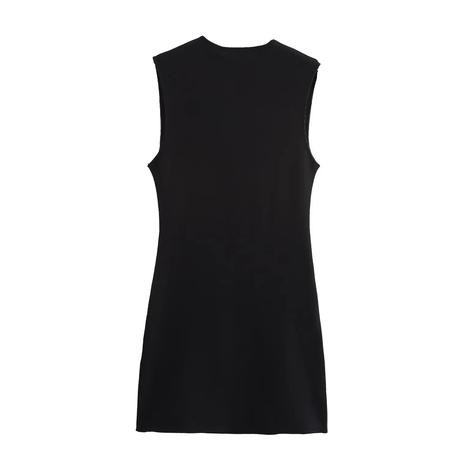 Stretch Knit Mini Dress For Women Elegant Tank Dress