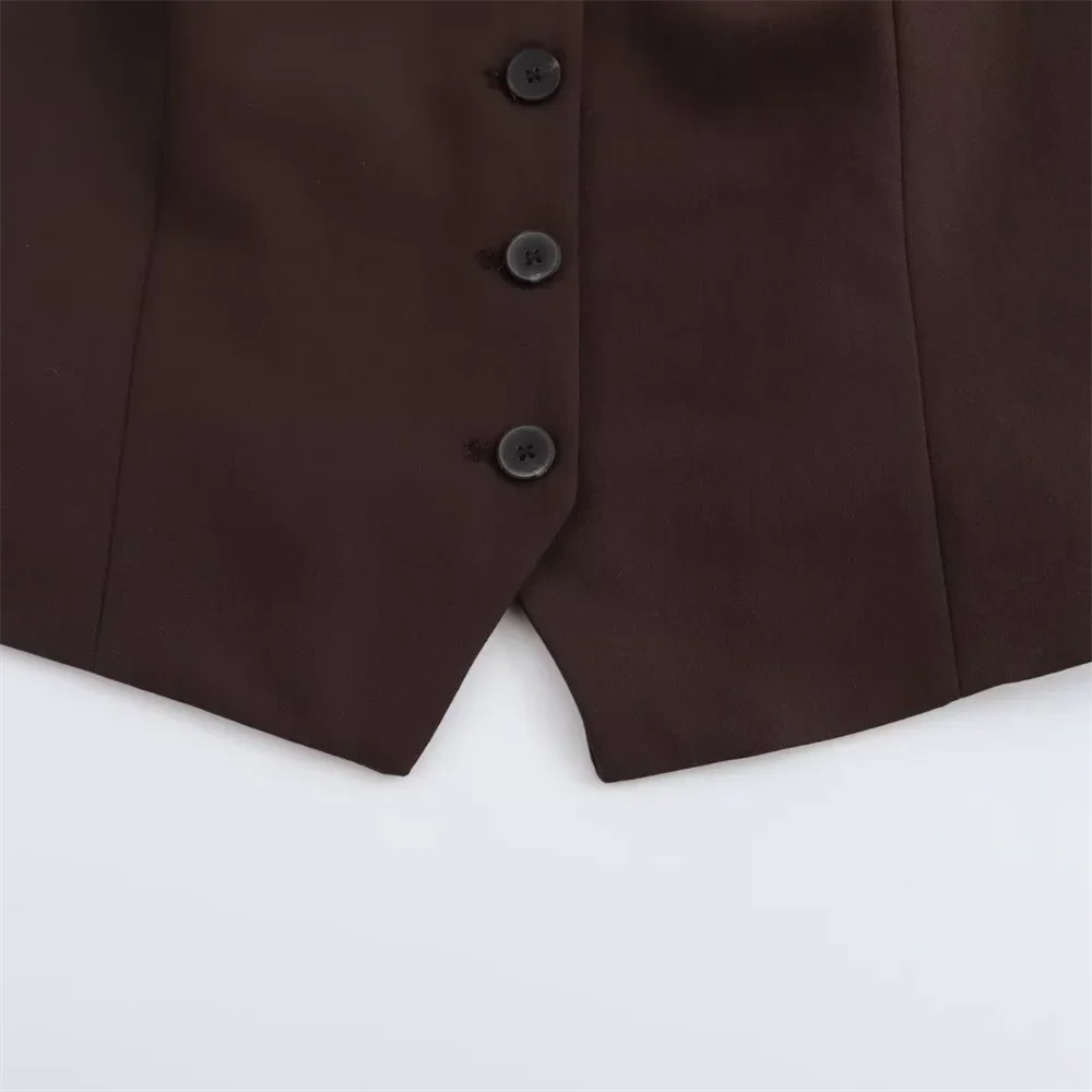 Women's Casual Slim Fit Striped Vest and Pants Set for Versatile Autumn Fashion