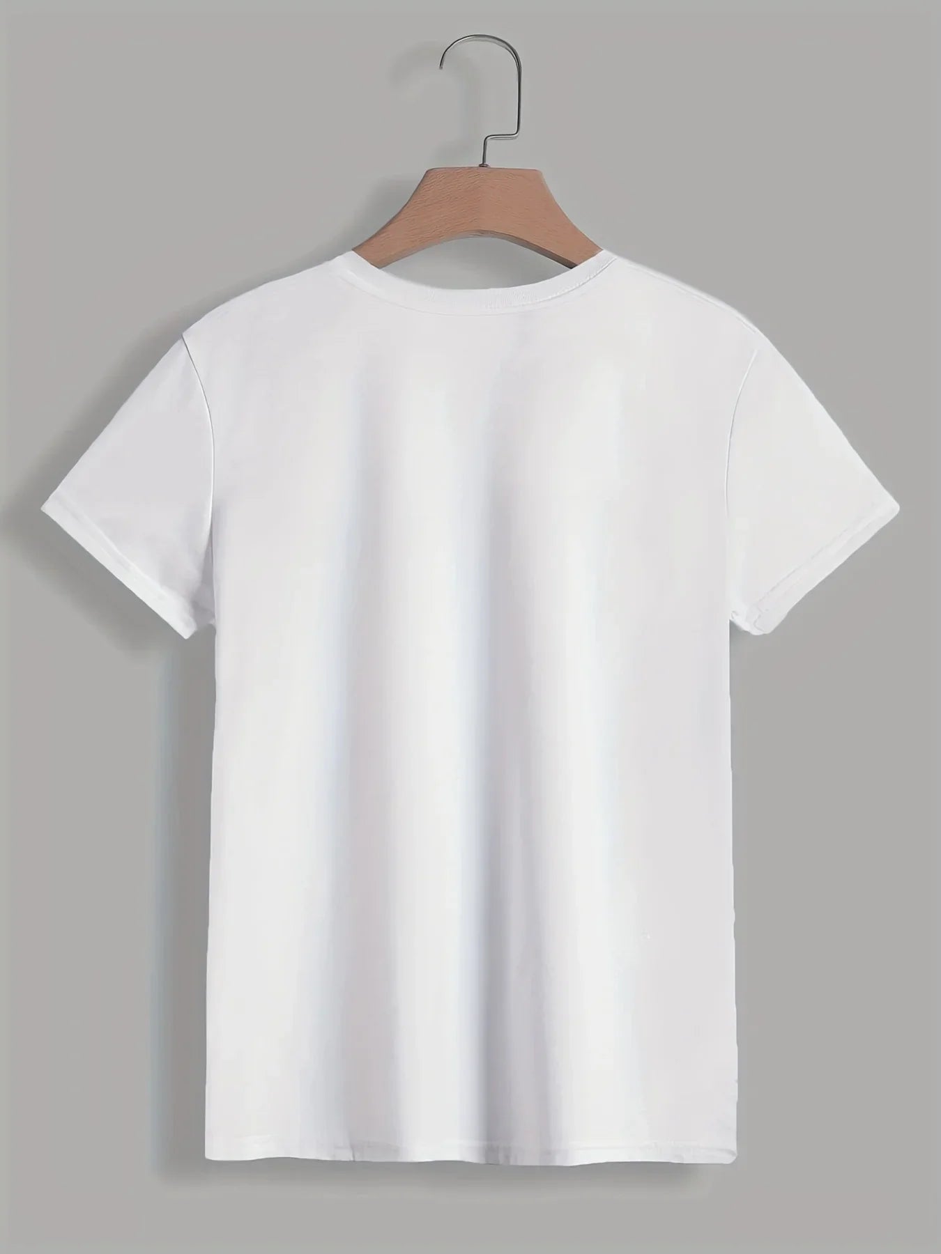 Women's Plus Size Face Print Short Sleeve T-Shirt - Comfortable Casual Tee with Stretch and Premium Soft Material