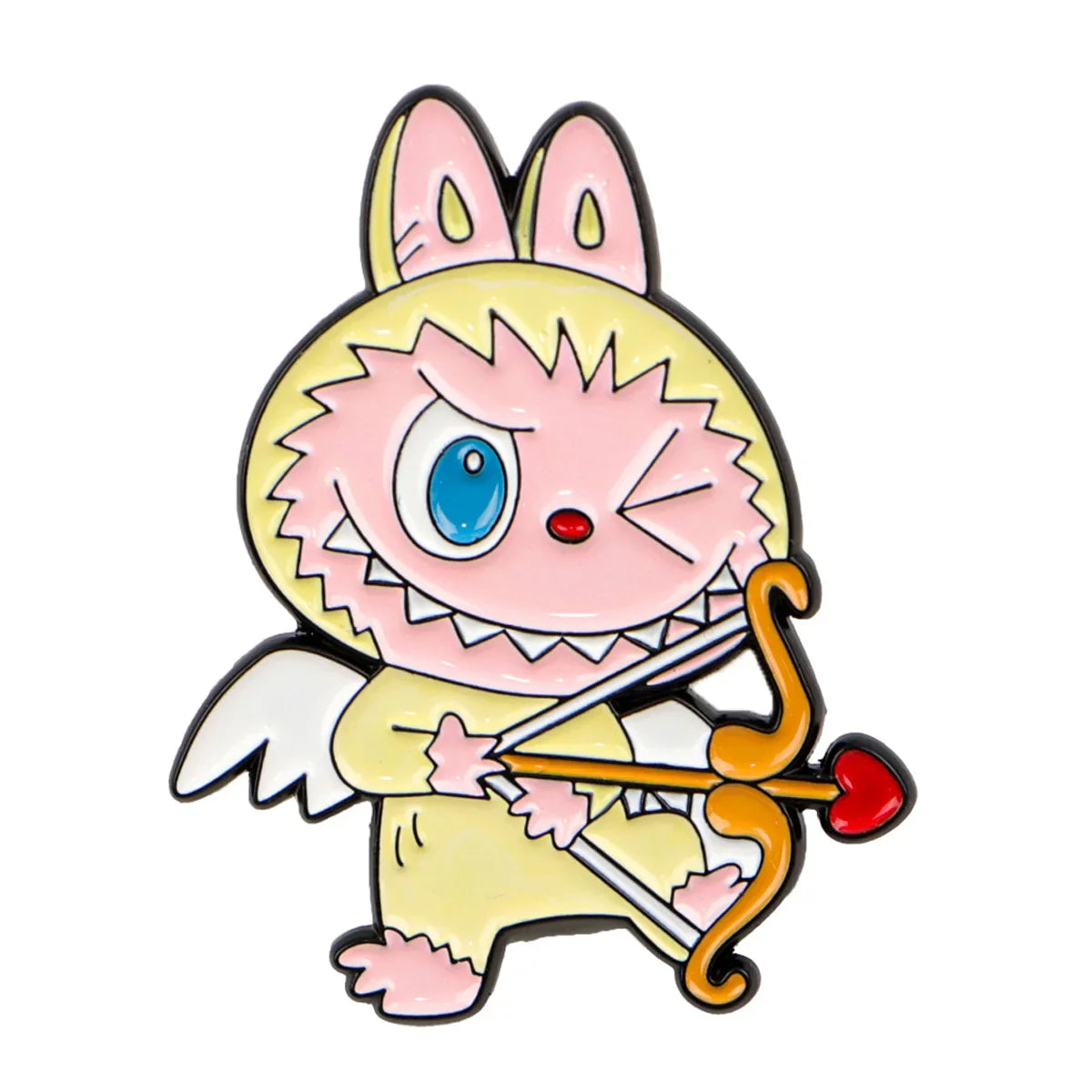 Cute Monster Enamel Pins for Cartoon Anime Lovers - Genie Pin Badge for Backpacks, Lapel Brooch, and Fashion Accessories