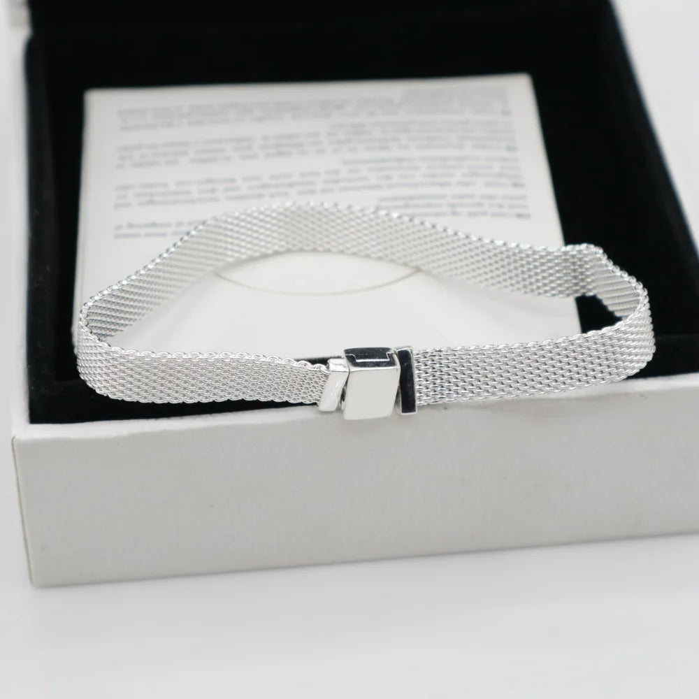 Heart-Shaped Buckle Crown Moon Stars Bracelet with Bead Pendant for DIY Women Jewelry