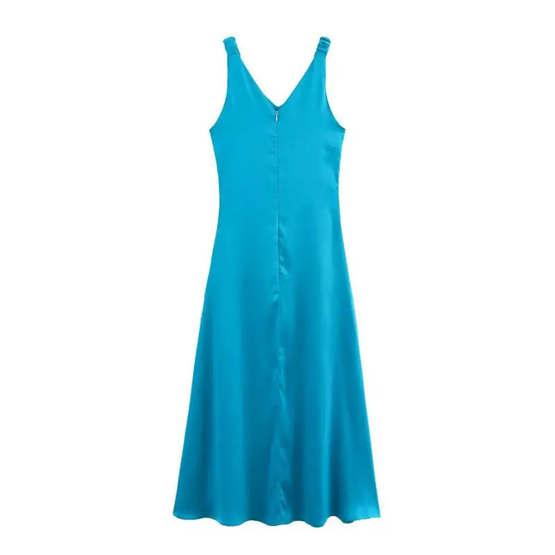 Summer Dress For Women V Neck Slim Street Chic Comfort