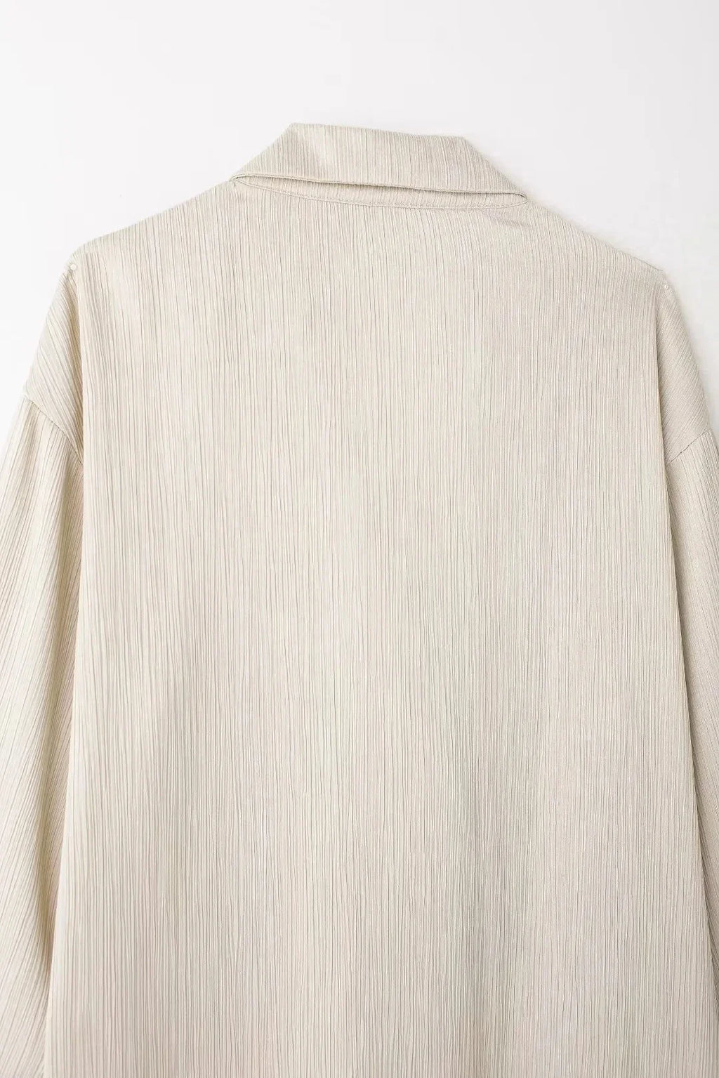 Elegant Women Blazer Pant Suit Set with Wrinkle Effect Double Breasted Long Sleeve Coat and Straight Trouser for Office Wear