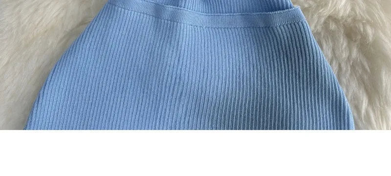 Knot Hollow Out Waist Knitted Bodycon Maxi Dress For Women