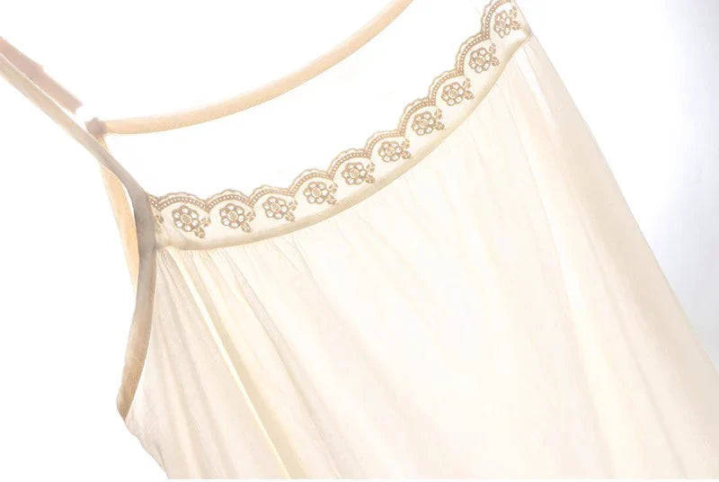 Forest Style Embroidered Cotton Cake Skirt Women Spring