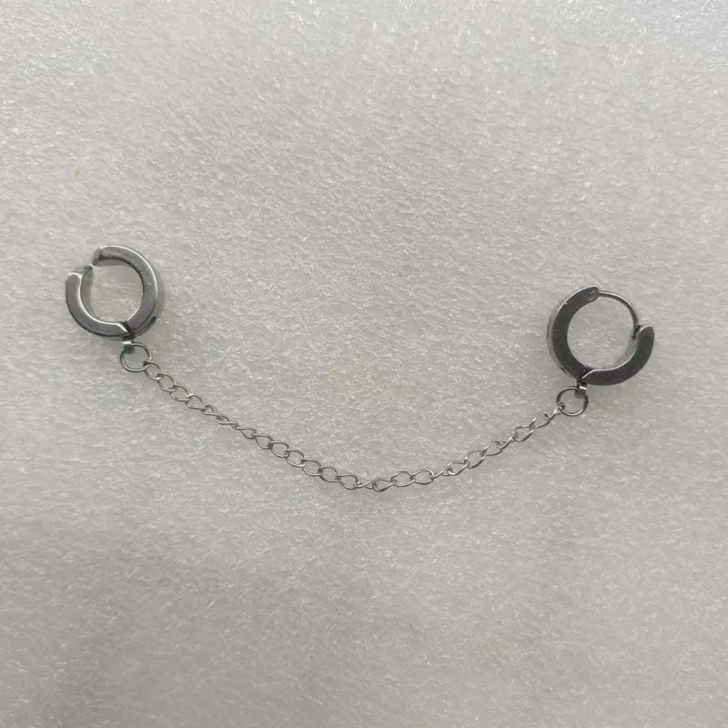 Stainless Steel Painless Ear Clip Earrings Non Piercing Fake Earrings for Men and Women