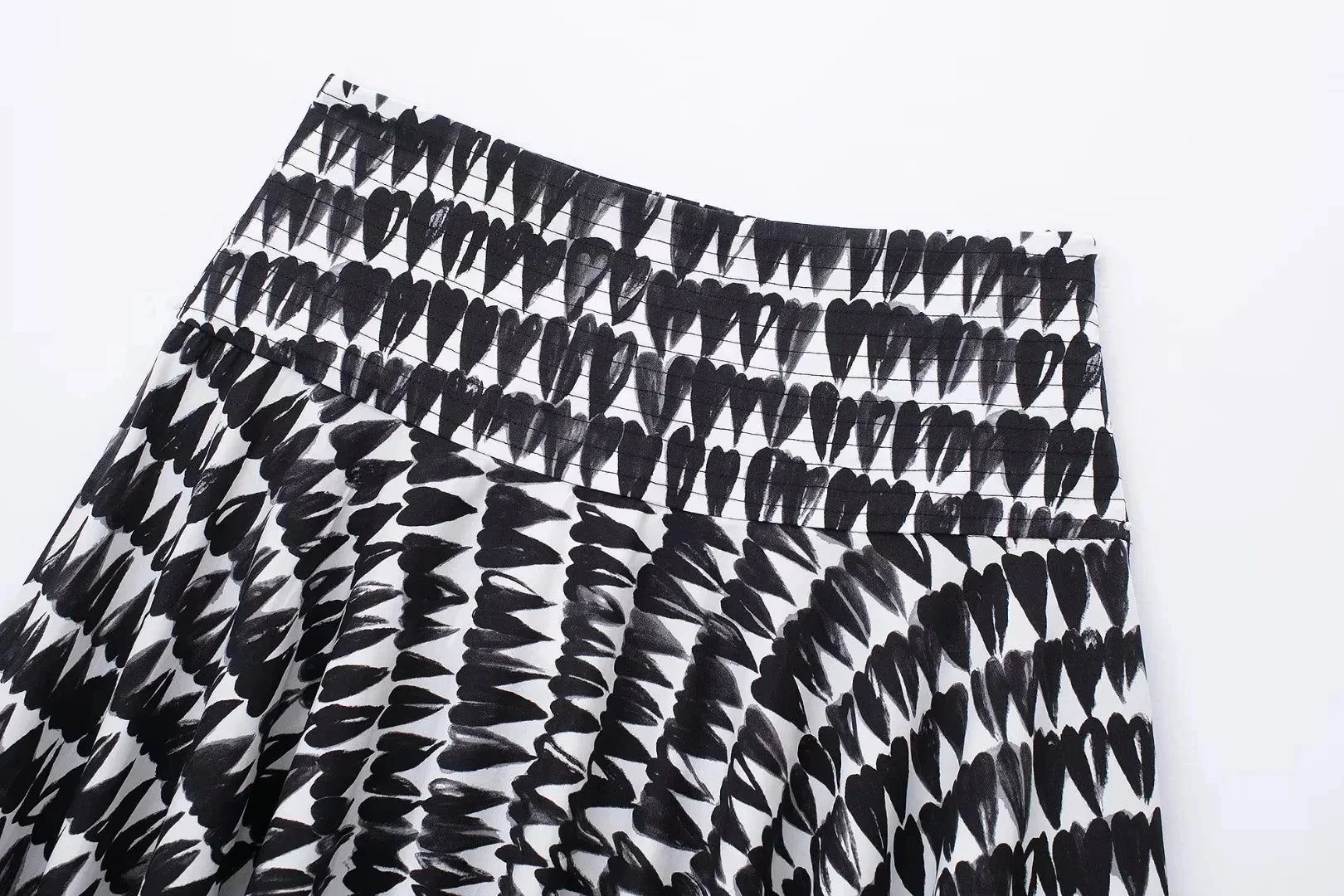 Women's Fashion Print Set Sexy Backless Sleeveless Slim Lace-Up Corset Crop Top with Elegant A-Line Pleated Midi Skirt