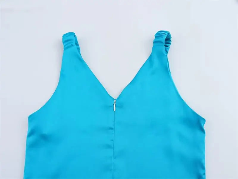 Summer Dress For Women V Neck Slim Street Chic Comfort