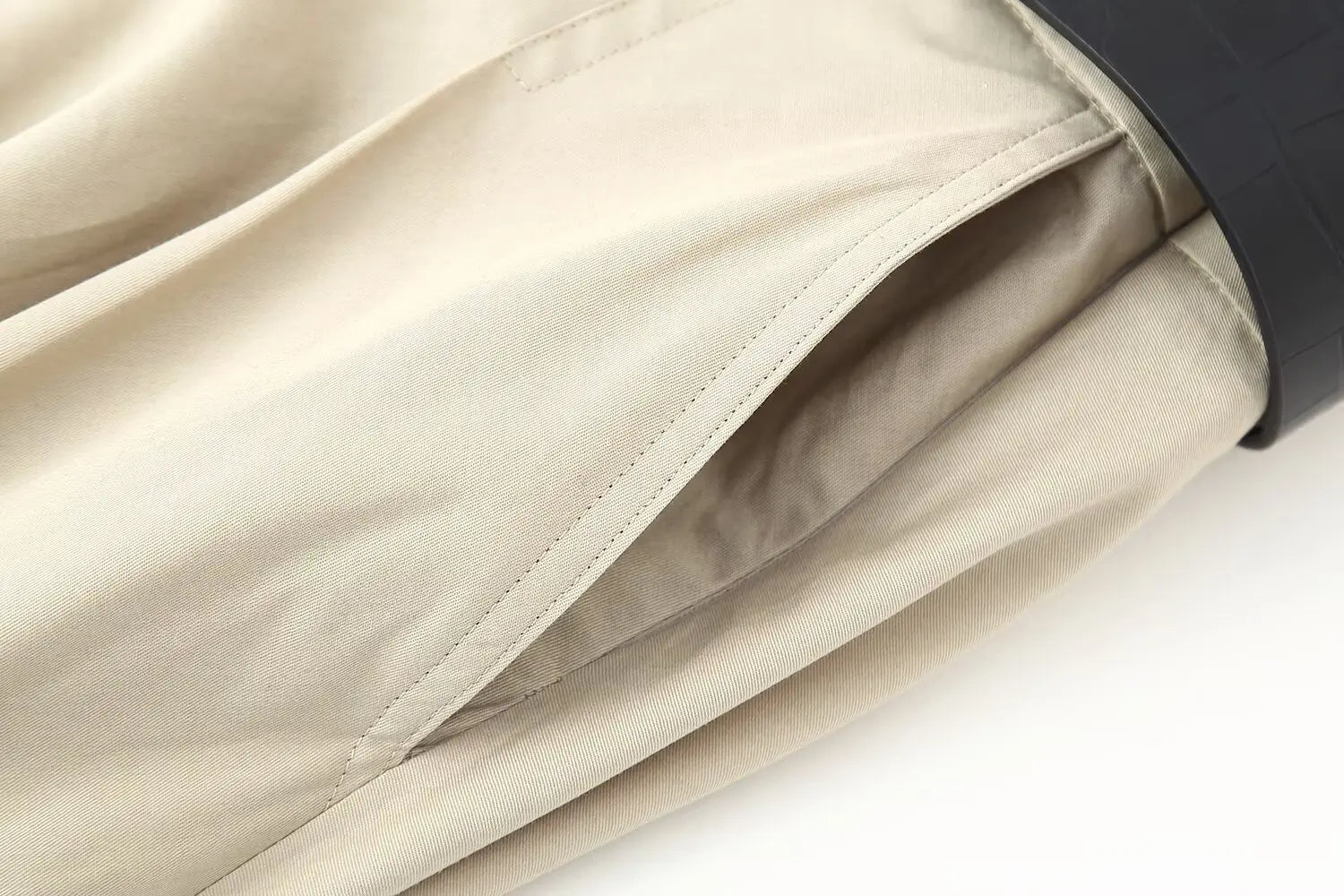 High Waist Pleated Dress With Belt Round Neck Sleeveless