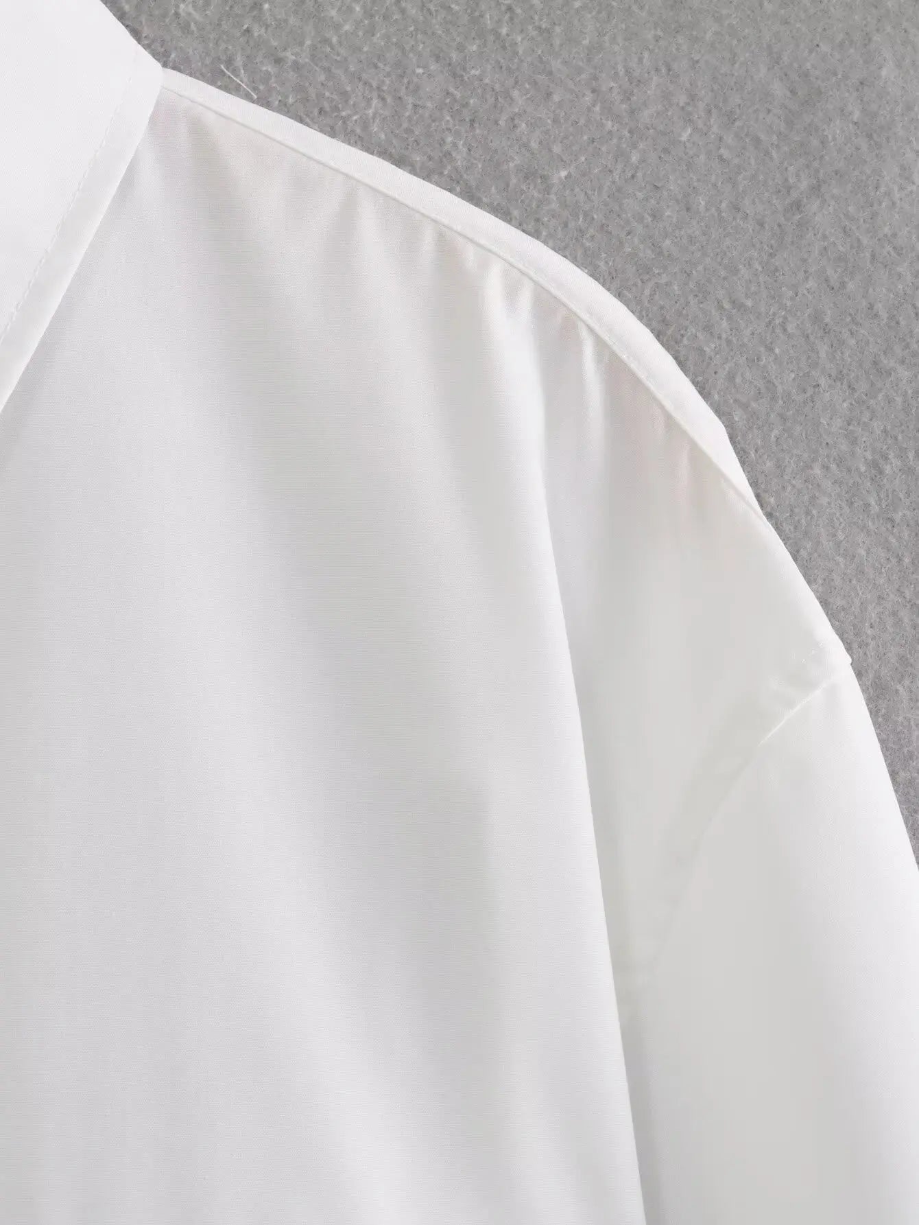 Women's Casual Long Sleeve Solid Blouse with Pockets Loose Fit Versatile Office Shirt Top