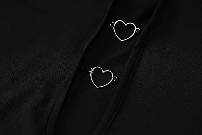 Feather Off Shoulder Mini Dress With Heart Cutouts Party