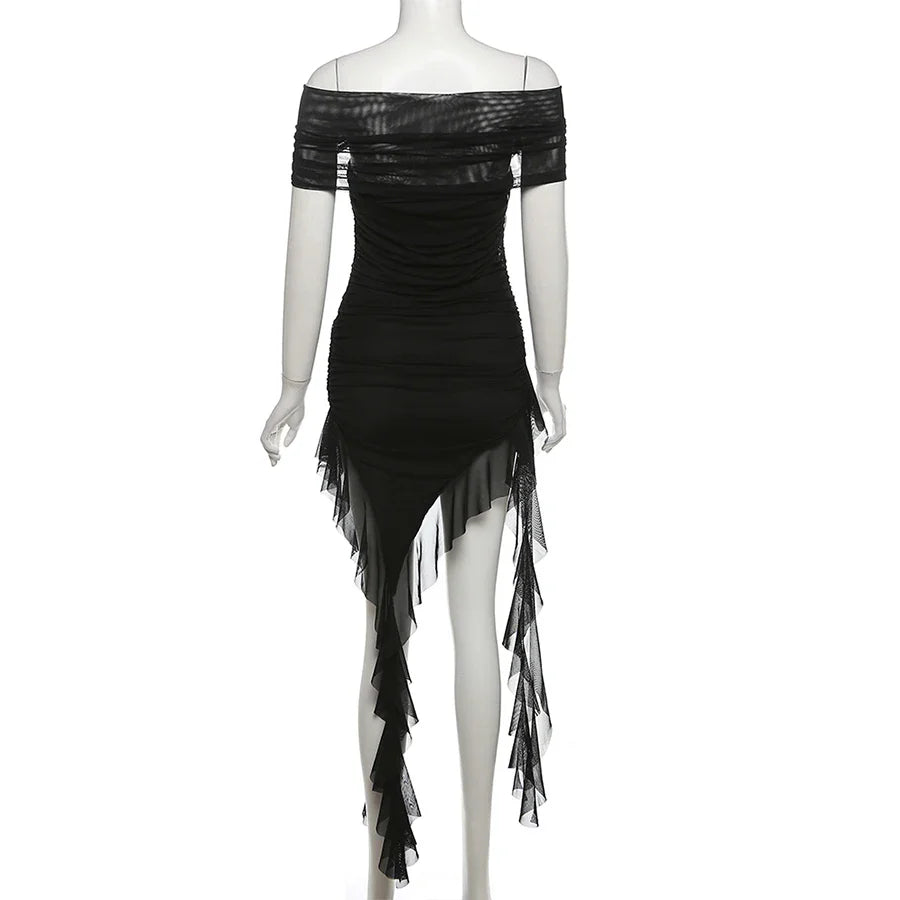 Elegant Bachelor Party Dress With Tassel Detail Evening