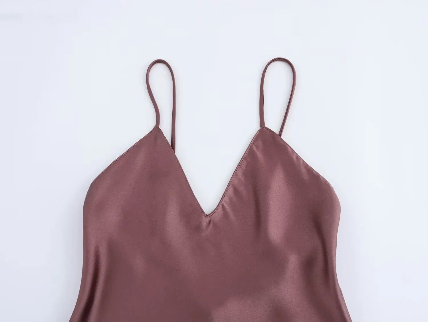 Satin Cowl Neck Maxi Dress With Spaghetti Straps Occasion