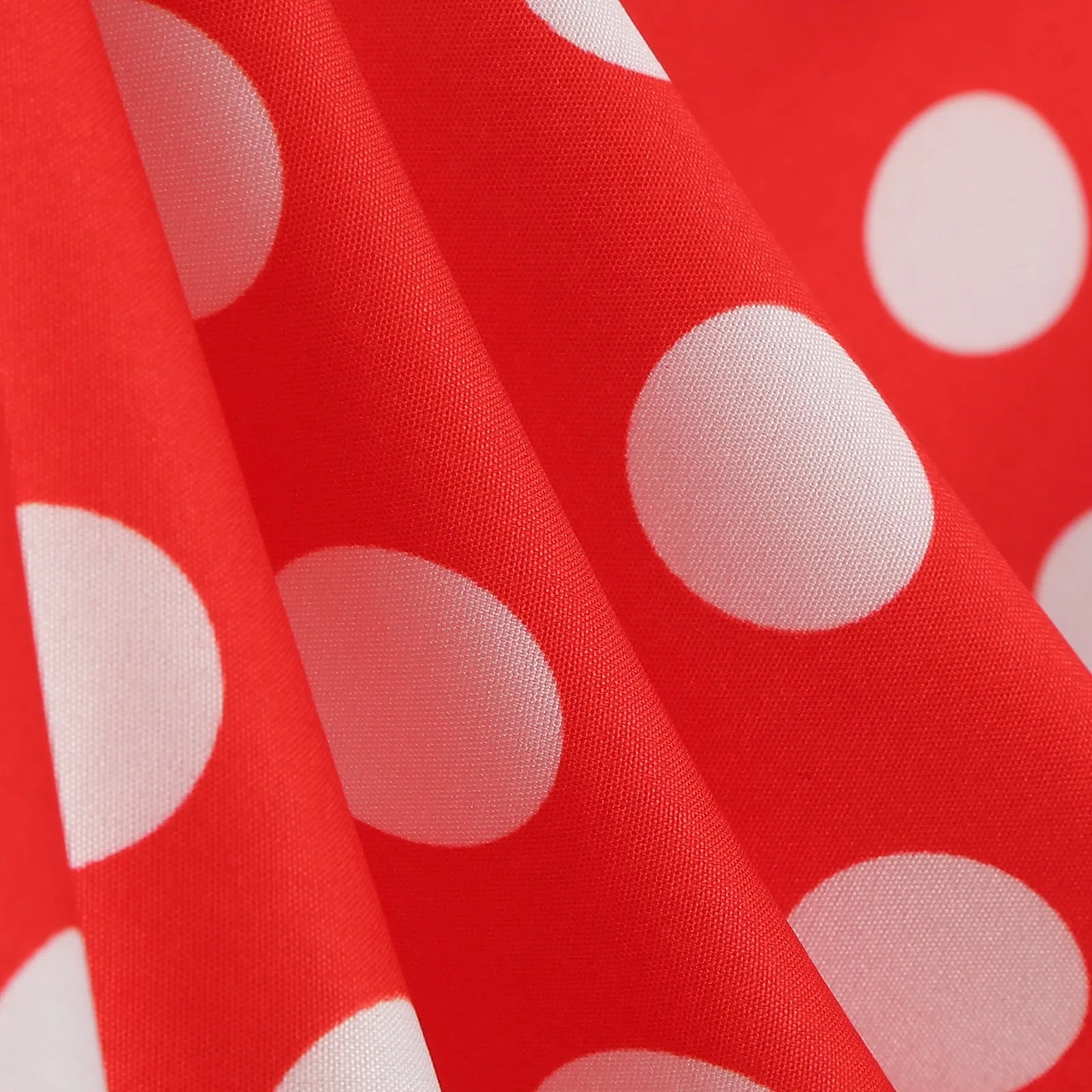 Retro Polka Dot Lace Up Backless Dress With Swing Puff