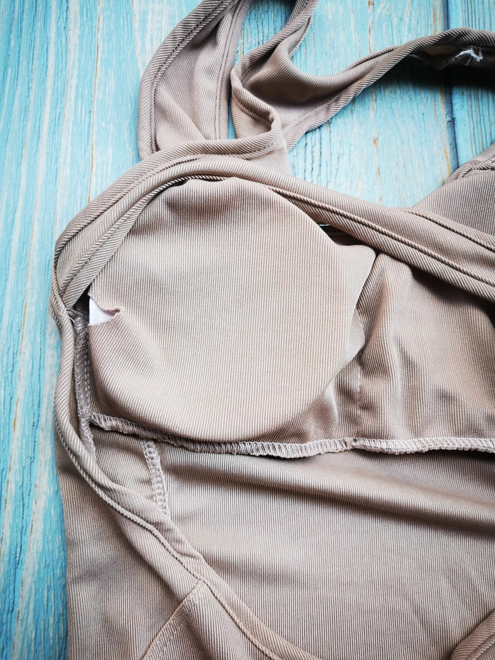 Women Sleeveless Yoga Playsuit Low Neck Slim Fit Stretch Short Jumpsuit with Chest Pads One Piece Romper Sportwear