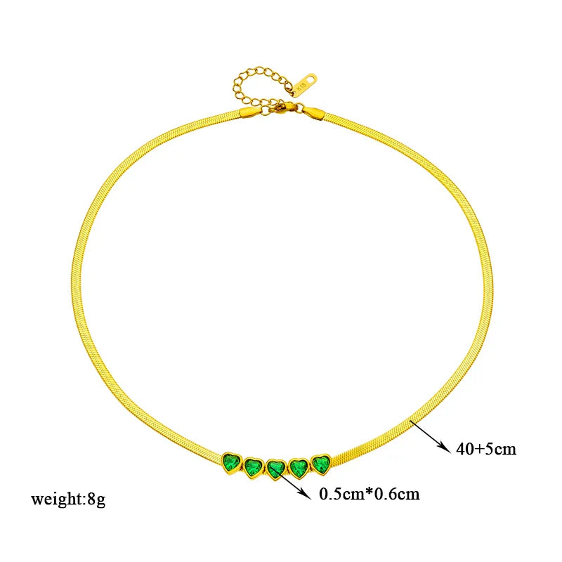 Stainless Steel Butterfly Moon Lock Blue Eyes Pendant Necklace for Women Multilayer Choker Chain Jewelry Gifts