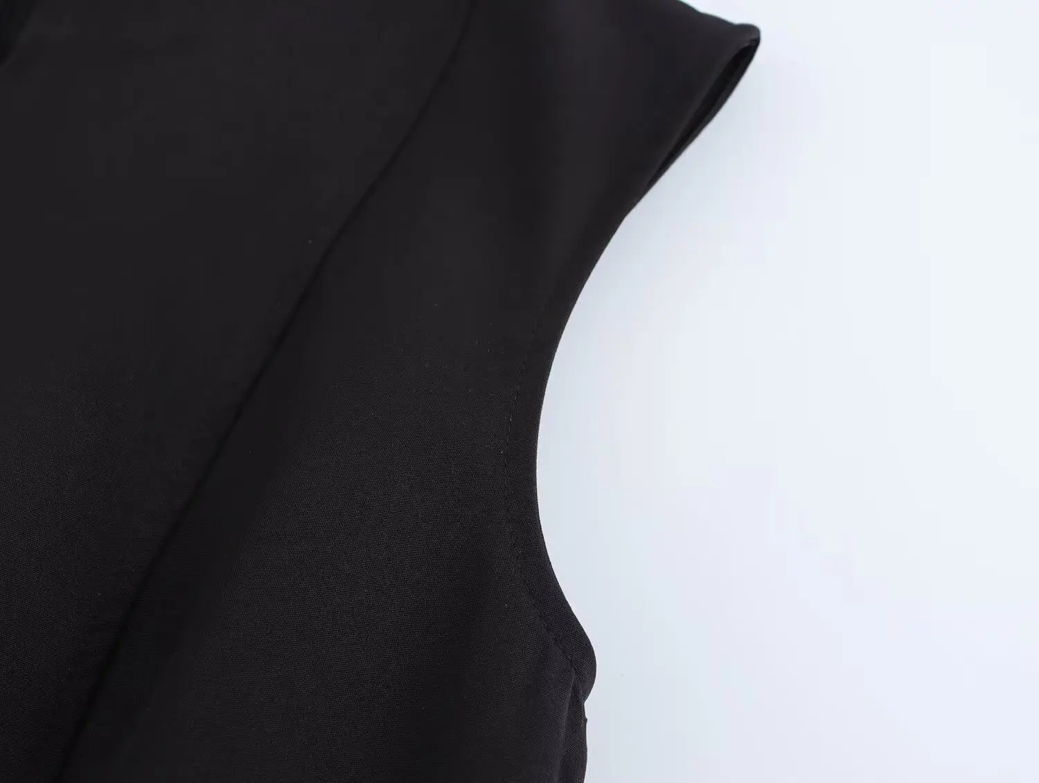 Womens Pleated Sleeveless Party Dress with Back Zipper