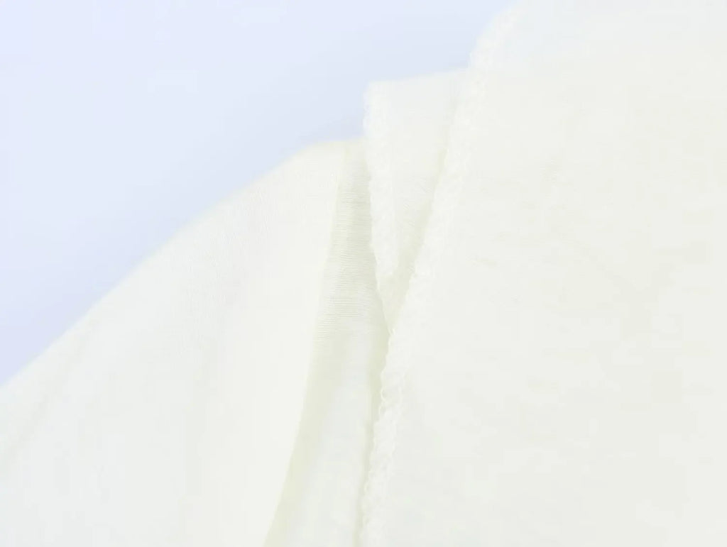 Women's Fashion V-Neck Puffy Long Sleeve Shirt with Layered Decoration and Elegant Temperament