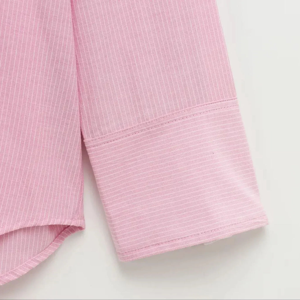 Women's Button Up Long Sleeve Shirt Blouse Casual Streetwear Top for Spring and Summer