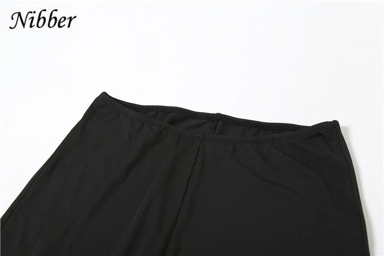 Elegant Nibber Pleats Two Piece Set for Women Hooded Low Neck Long Sleeve Top with Solid Flared Pants Casual Matching Trendy Outfit