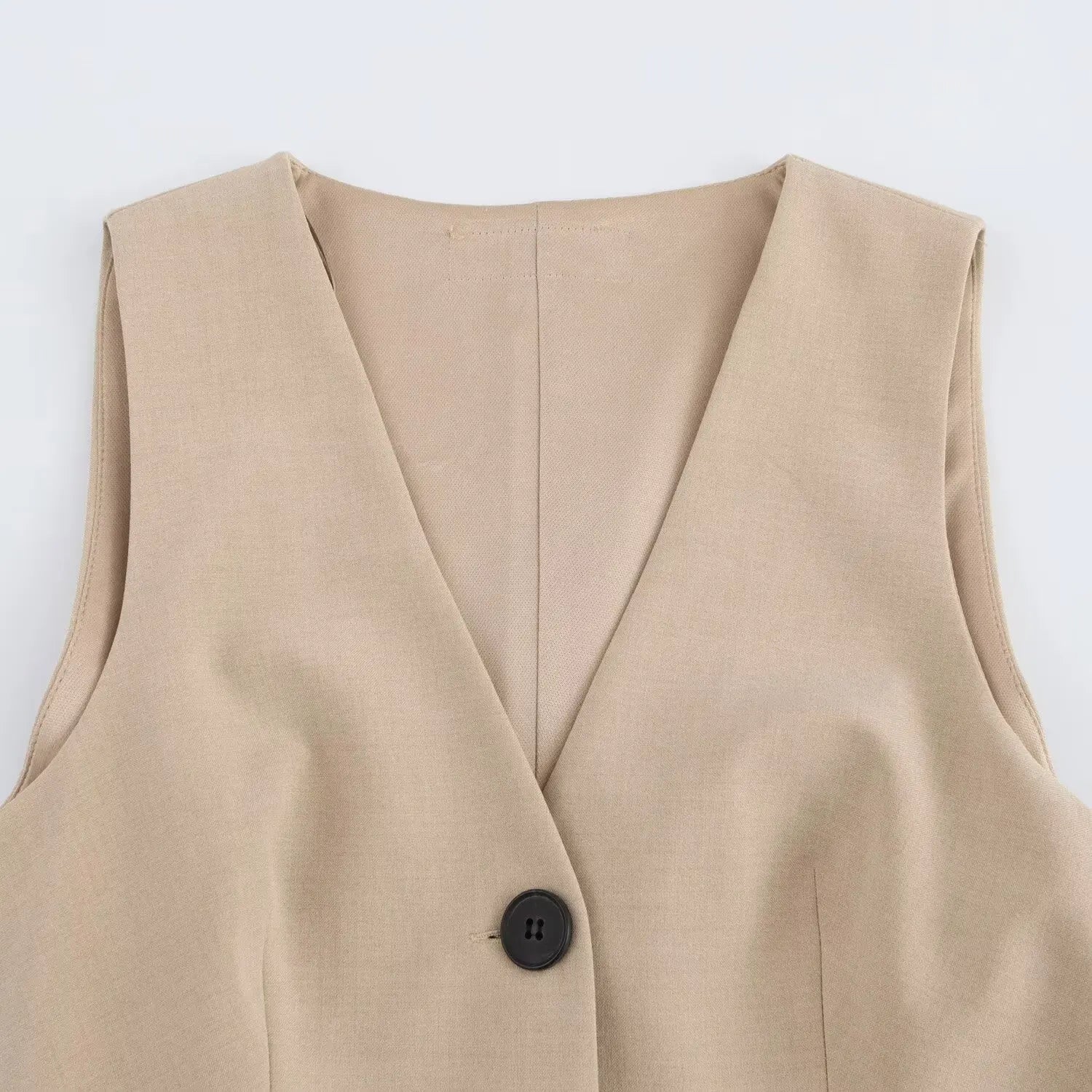 Elegant Sleeveless Pleated Dress With Vest Style Chic