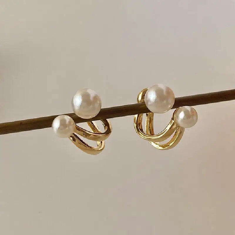 Classic Pearl Earrings for Women Retro Style Jewelry Gifts