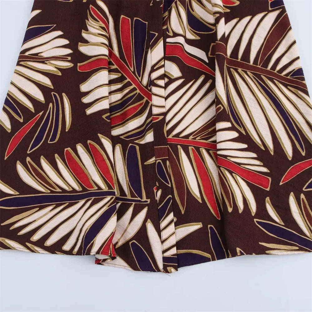 Waist Belt Midi Dress For Women With Lapel Decoration