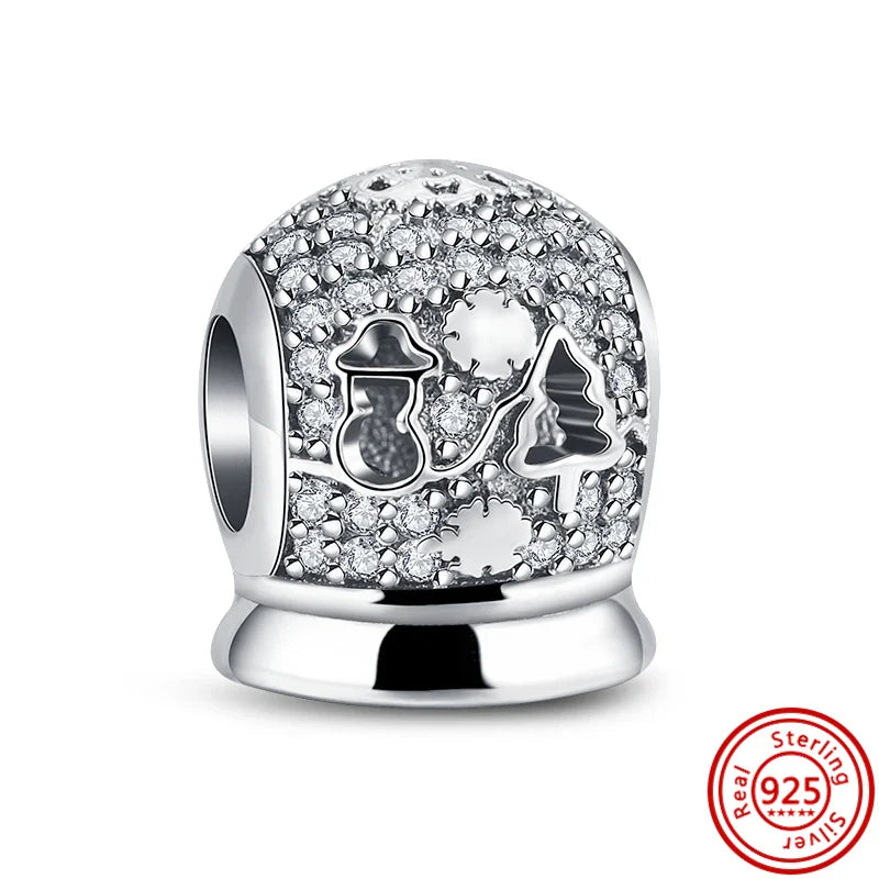 Fit Pantaro Peacock Cake Teeth Butterfly Crown S925 Silver Charms Beads Fine Jewelry for Women Gift